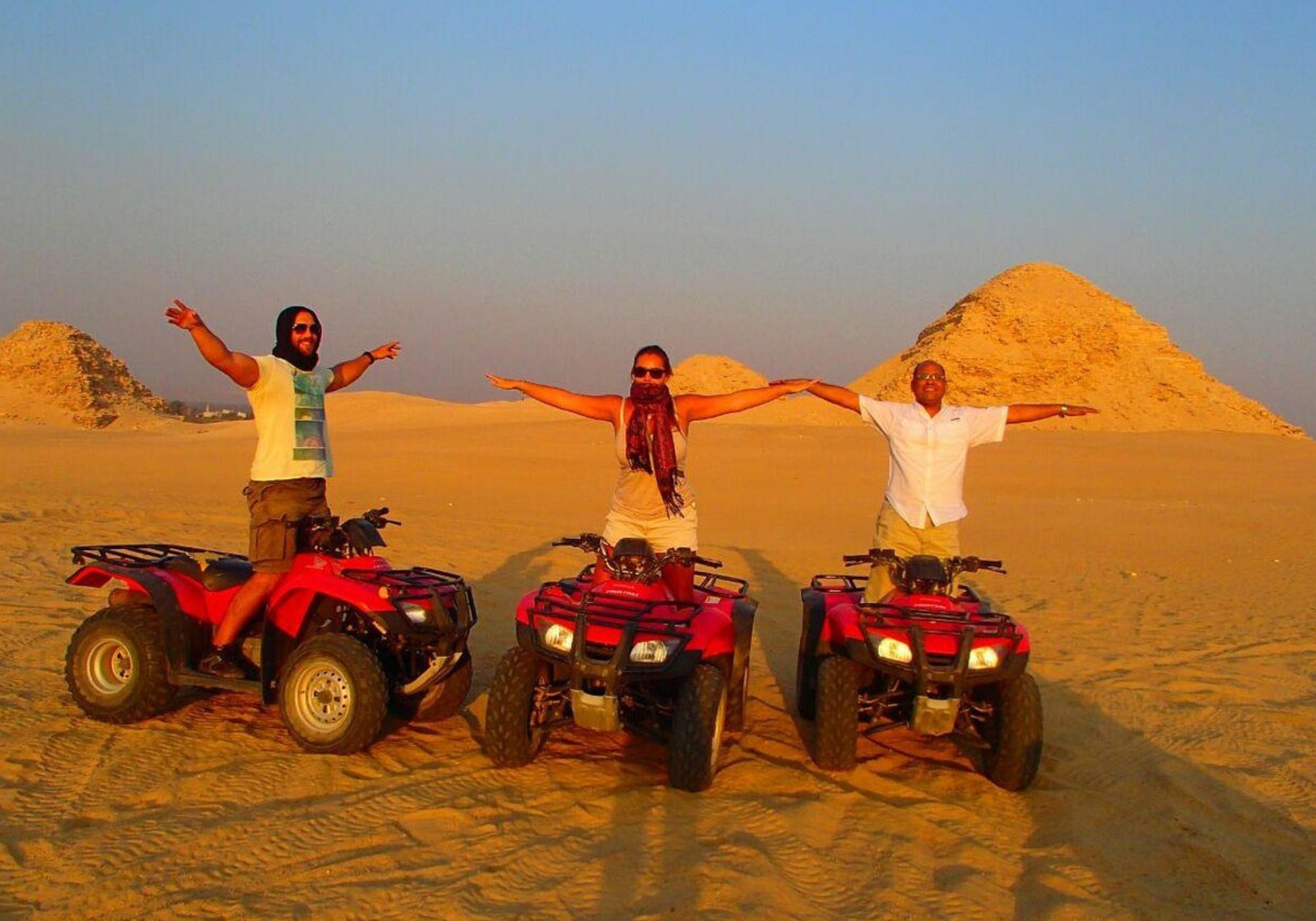 Egypt desert tours – quad biking near the pyramids