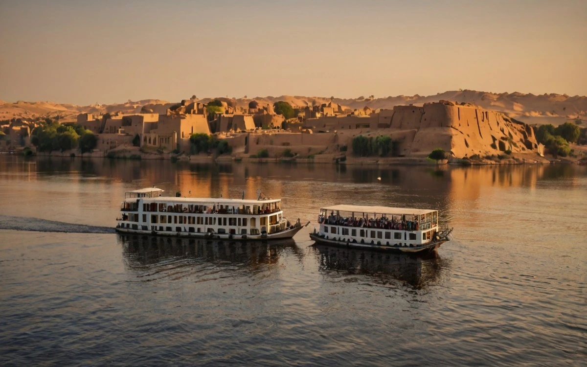 Multi-day Egypt packages – Nile cruise boats in Aswan